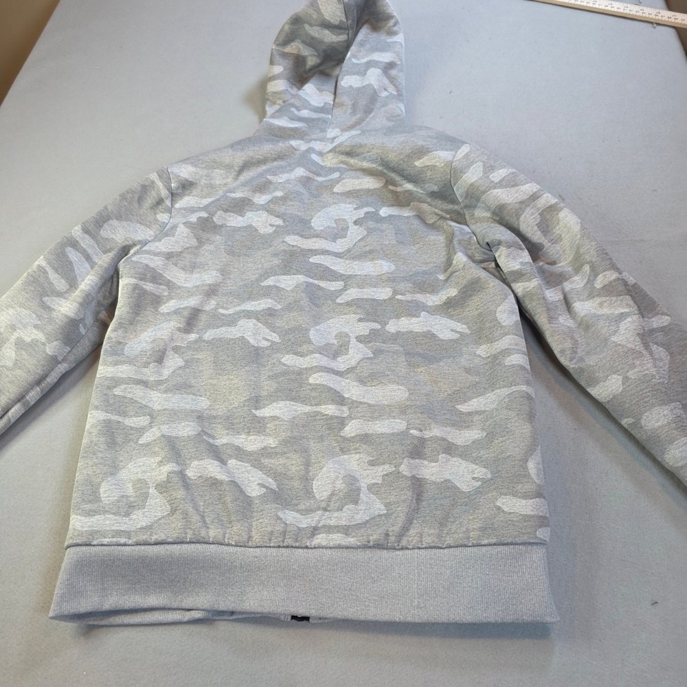 Aeropostale NYC Grey Camo Sherpa Lined Full Zip Hoodie Mens Medium